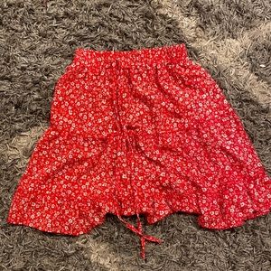 red mini skirt!